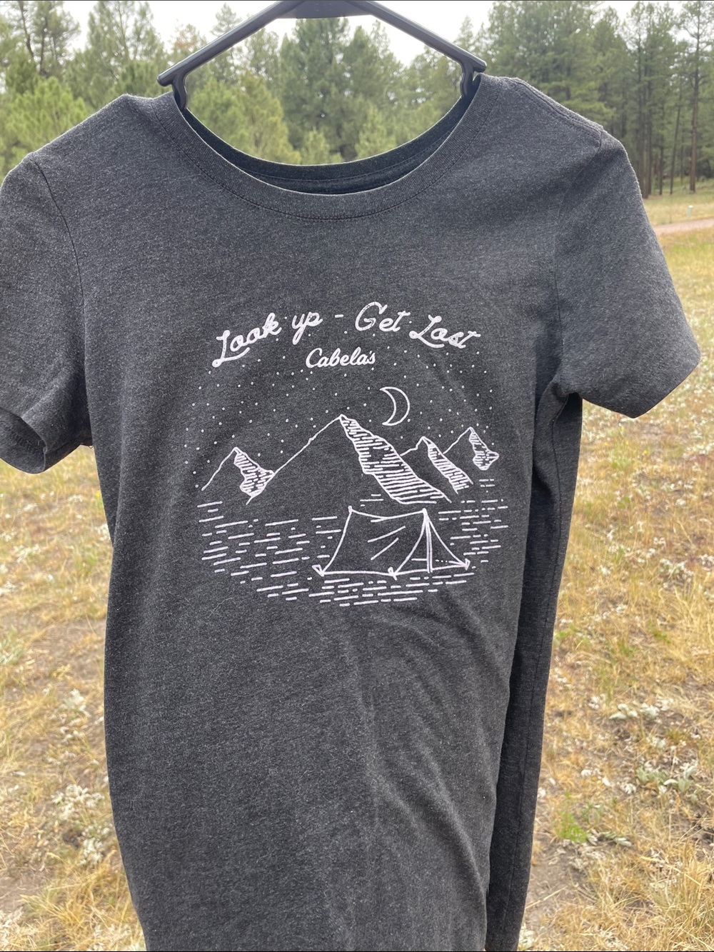 Cabela's Dark Gray Women’s Camping Graphic Tee